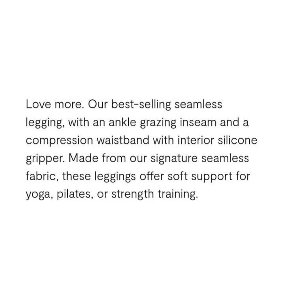 Love Sculpt Heather Seamless Ribbed Leggings XS/S - Picture 10 of 11